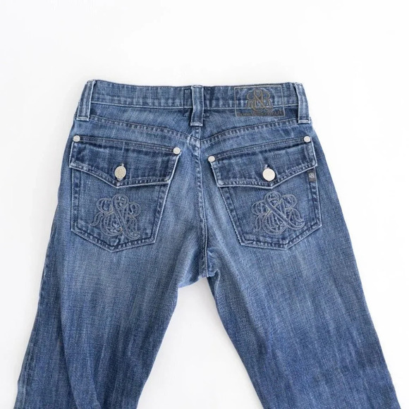 Y2K Rock & Republic Button Fly  Boot Cut Denim Jeans Size 31 - Picture 13 of 15